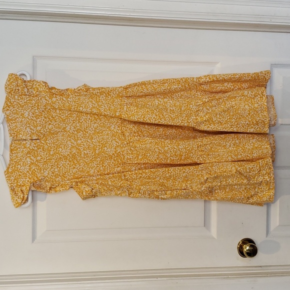 J Crew Yellow and White Linen Short Dress - Picture 4 of 7